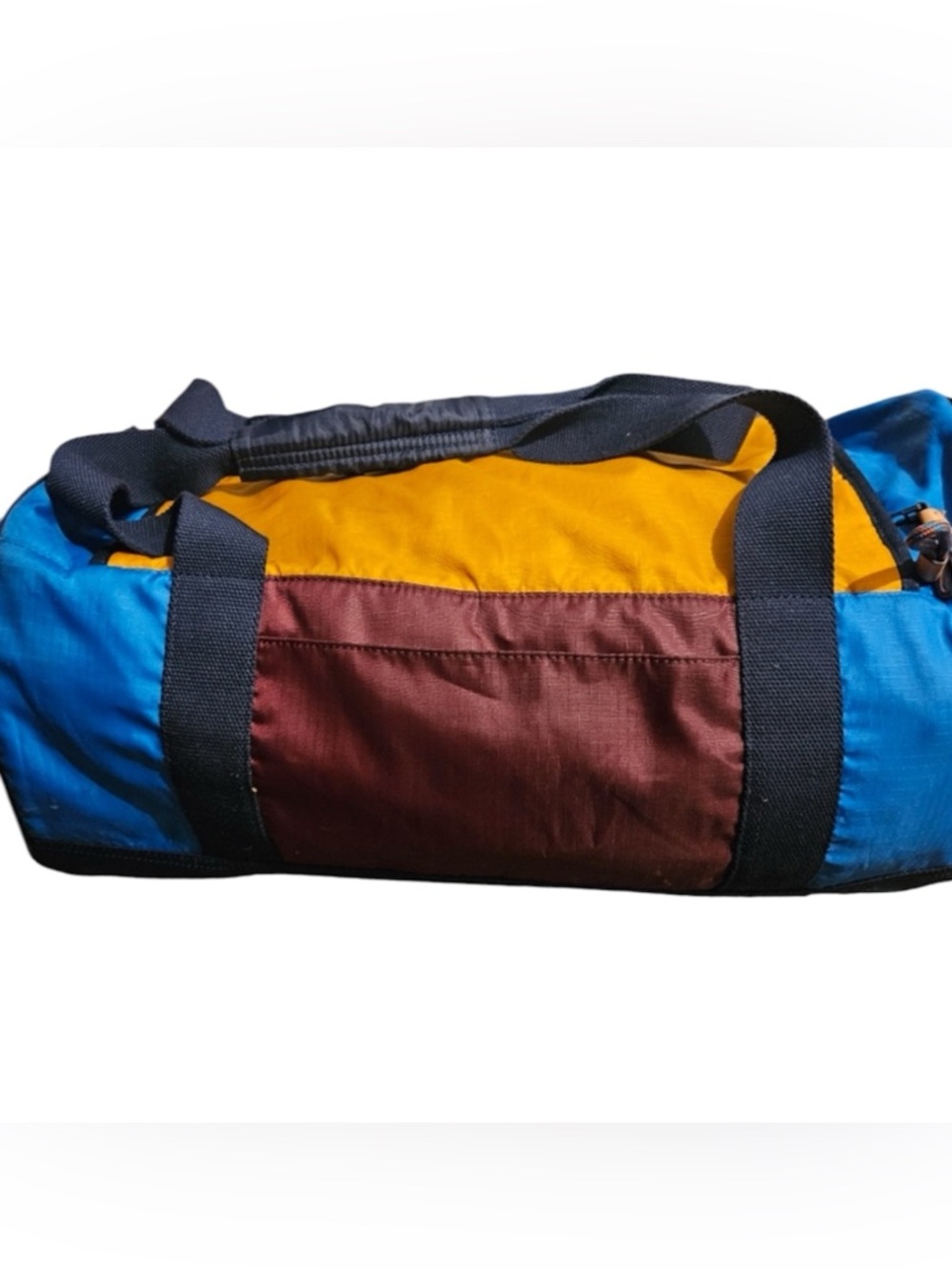 Tory Burch Sport Ripstop Nylon Color-Block Duffle Bag With Dusty - Picture 6 of 11